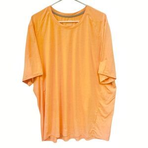 REI Co-op Tech T-Shirt XXL Tall Orange Performance Tee Moisture Wicking Lightwei